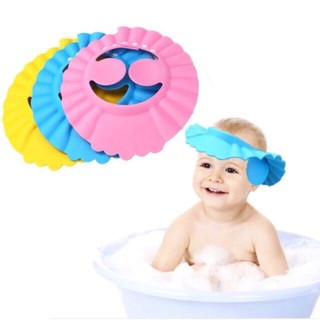 Baby Shower Cap Shampoo Bathing Protector Adjustable Bath shower hat kids Shower Cap