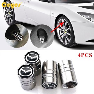 Car Wheel Tire Valves Tyre Stem Air Caps Cover case for Mazda