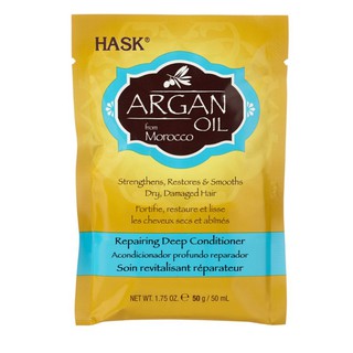 Hask Argan Oil Repairing Deep Conditioner Packet 1.75 Oz 50g/50ml