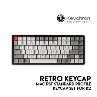 Keychron Retro Mac PBT Keycap Set for K2 (Standard Profile, Dye-Sublimation, ANSI Layout, KP1)
