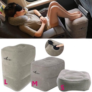 BEST| Inflatable Travel Footrest Pillow Foot Leg Rest Travel Pillow for Airplanes Buses Trains Kids