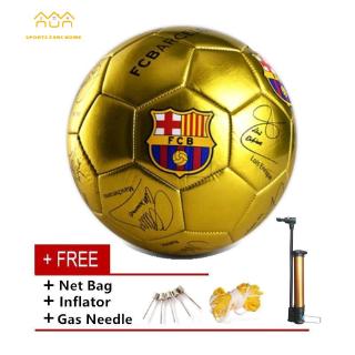 Soccer Football Bola Sepak Authentic Barcelona Size 5 High Quality Ball + Free Gifts (Intl) - Intl