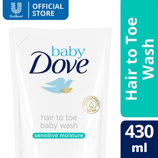 shampoo ✸Baby Dove Hair to Toe Wash Sensitive Moisture Refill 430ml❇