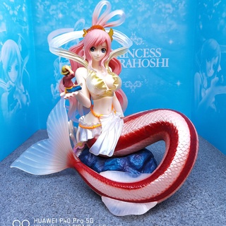 One Piece Anime Character POP Mermaid Shirahoshi Hand-made Exquisite Island Model Toys Figures Decor