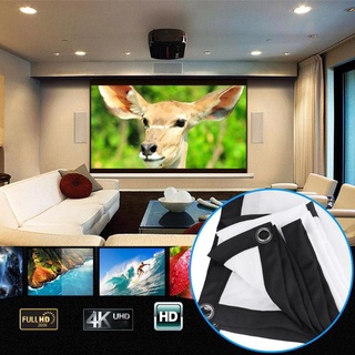 ✗﹍84/100/120 Inch Projector Screen 16:9 HD Portable Foldable Soft Home Cinema
