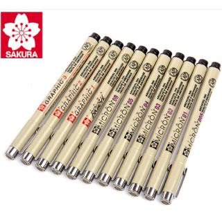 1pcs/3pcs/7pcs/11pcs Authentic Sakura Pigma Micron Individual Black Markers Sketch Marker Pen
