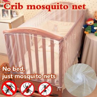 ➤High Quality White Light Crib Cot Mosquito Net Infant Baby Bed Net 135*60*90CM