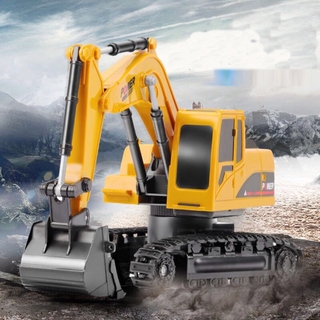 1:24 RC Excavator Metal Model Construction Vehicle Toys for Boys Birthday Gift Car Collection