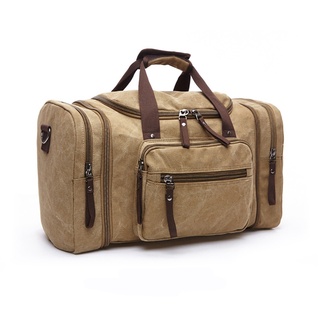 Fashion Outdoor Travel Bag Portable Canvas Messenger Bag Large Capacity Casual Shoulder Bag (3)