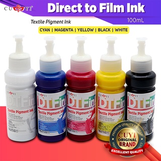 100ml DTF Direct to Film Textile Pigment Ink (C , M , Y , BK and White )