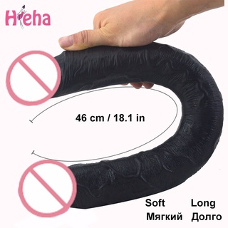 Hieha Super Long Double Dildos Dual Head Penis Huge Dick Female Masturbation Flexible Adult Sex Toys