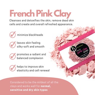 ▦Be Organic French Pink Clay Soap 110g