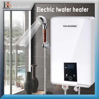 ✆【Free Gift】Water Heater Household Small Bathroom Constant Temperature Instant Shower Bath 6000W