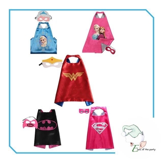 Girl Superhero Mask and Cape Costume / Avengers / frozen Elsa Anna Wonder woman Supergirl costume (1)