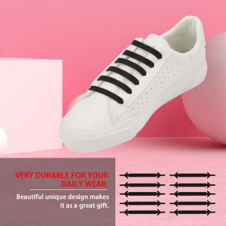LYH Innovative Unisex Running No Tie Shoelaces Elastic Silicone Shoe Lace For Shoes