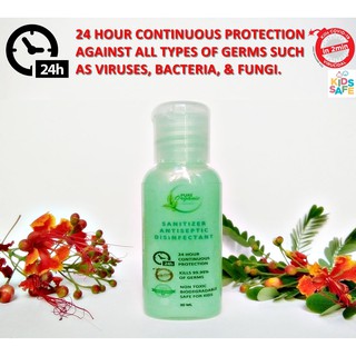 Pure Organic Fresh Bamboo Hand Sanitizer Antiseptic Disinfectant 24 Protection Against Germs Virus