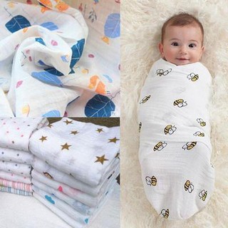 Muslin Baby Cartoon Cute Swaddling Blanket
