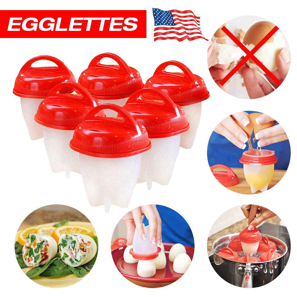 1PC Egglettes Eggies Cooker Silicone Hard Boiled Eggs Cup
