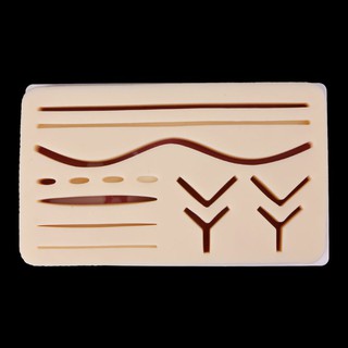 STBL* Silicone Human Skin Model Suture Practice Pad Surgical Training Practice