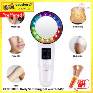 Body Slimming Machine EMS 6 Color LED Lights Fat Burner Ultrasonic Cavitation Massager