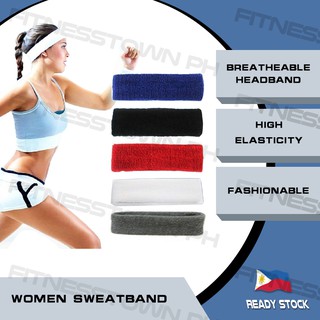 Ready Stock Sport Sweatband Headband Yoga Gym Stretch Head Band Hair