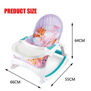 Baby 3-In-1 Multifunctional Rocking Chair Baby Music Vibration Comfort Recliner (6)