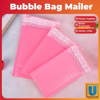 Bubble Bag Mailer Plastic Padded Envelope Shipping Bag Packaging WHITE | PINK
