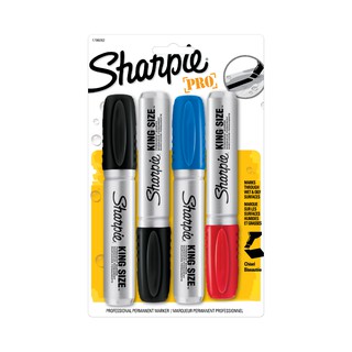 Sharpie King Size Chisel Assorted 4s