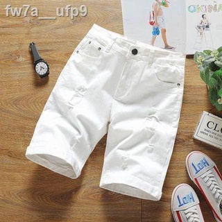 ■⊙Kaswal Na Pantalon Ng Maong Lalaki Na Pantalon Maluwag Na Fashion Jeans 【ready Stock】 Man White De