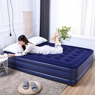 Inflatable bed, high-end single mattress bed, household double lazy bed, outdoor folding air bed, double thick air cushion (1)