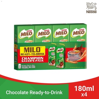#bestseller✹MILO Ready-to-Drink 180ml - Pack of 4