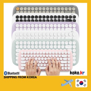 [Actto] Retro Mini Wireless Bluetooth 3.0 keyboard 7Color(White, Black, Pink, Mint, Purple, Gray, B