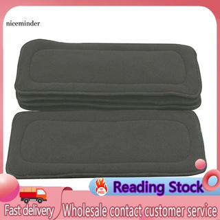 ZNCE_ 1Pc Washable Reusable Bamboo Fiber Charcoal Cloth Nappies Diaper Insert 5 Layers