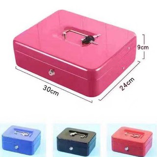 Metal Cash box Drawer Cashier Safety box Lock Big Size Secure you Money with key