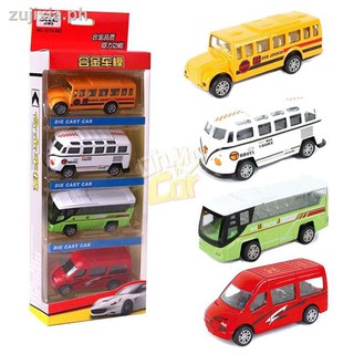 ◎1:64 Alloy car model simulation bus toy