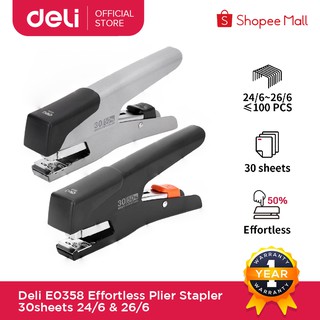 Deli E0358 Effortless Plier Stapler 30sheets,24/6 & 26/6