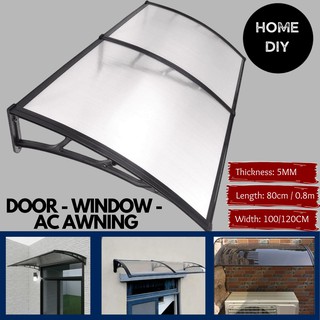 Door Window canopy Polycarbonate awning sunshade waterproof Outdoor Sun Shade DIY Roofing window