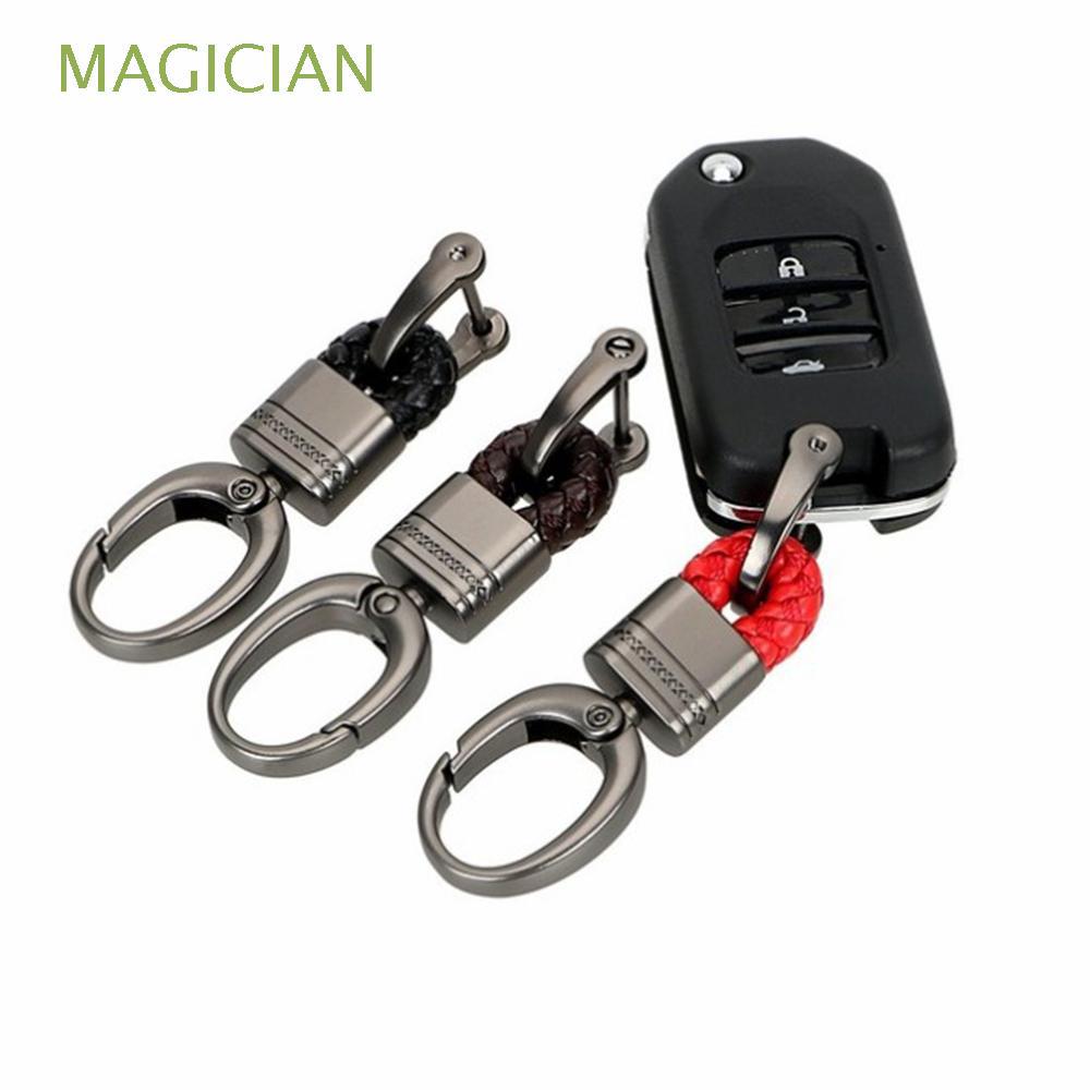 1 PC Motorcycle Keychain Leather Keyfob Car Key Holder
