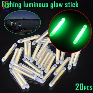 20pcs Fishing Fluorescent Lightstick Floating Luminous Stick for Night Fishing