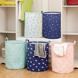 Laundry Basket Canvas Hamper Clothes Storage Toy Container