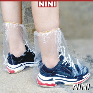 Waterproof disposable shoe cover non-slip dustproof outdoor drifting wear-resistant boot cover【NINI】
