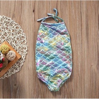 Baby Girls Kids Mermaid Swimmable Bikini Set Swimwear (9)
