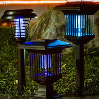 ✎✟▤Solar mosquito killer outdoor home garden repellent lamp fish pond waterproof lure Insecticidal f