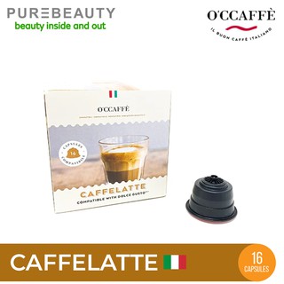 Occaffe Dolce Gusto Compatible Coffee Capsules- Caffelatte 16 Pods, Italy