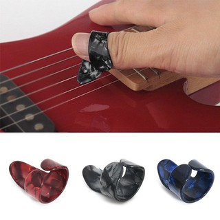 3 Finger Picks + 1 Thumb Pick Plectrums Guitar Plastic