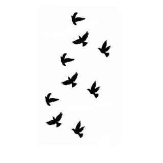 ✨aimy✨2 Sheets Waterproof Temporary Flying Birds Fake Tattoo Body Art Stickers (3)