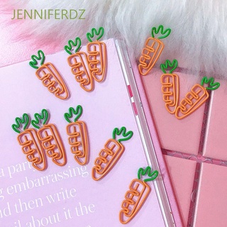 JENNIFERDZ Cartoon Clip Holder Students Stationery Paper Clip Office Supply Carrot School Supply Cute Bookmark