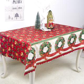 【COD】 Decorations Polyester Printed Dust-Proof Tablecloth Table Kitchen Dining Cloth (1)
