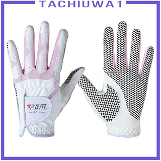 [TACHIUWA1] Professional Breathable Non-Slip Left Right Hand Golf Gloves Super Fibre Cloth for Women Girls Lady Golf Sports