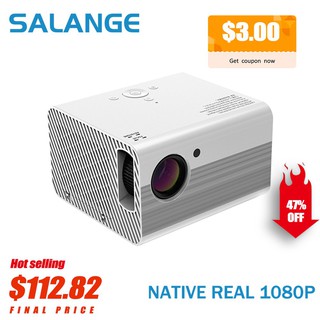 Salange T10 LED Projector Full HD 1080P Proyector HDMI-Compatible Native 1920x1080P 3D Home Theater